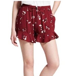 Pink- multicolored floral shorts
